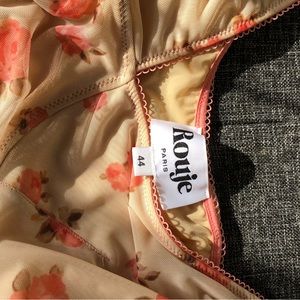 Beautiful flower pattern dress.